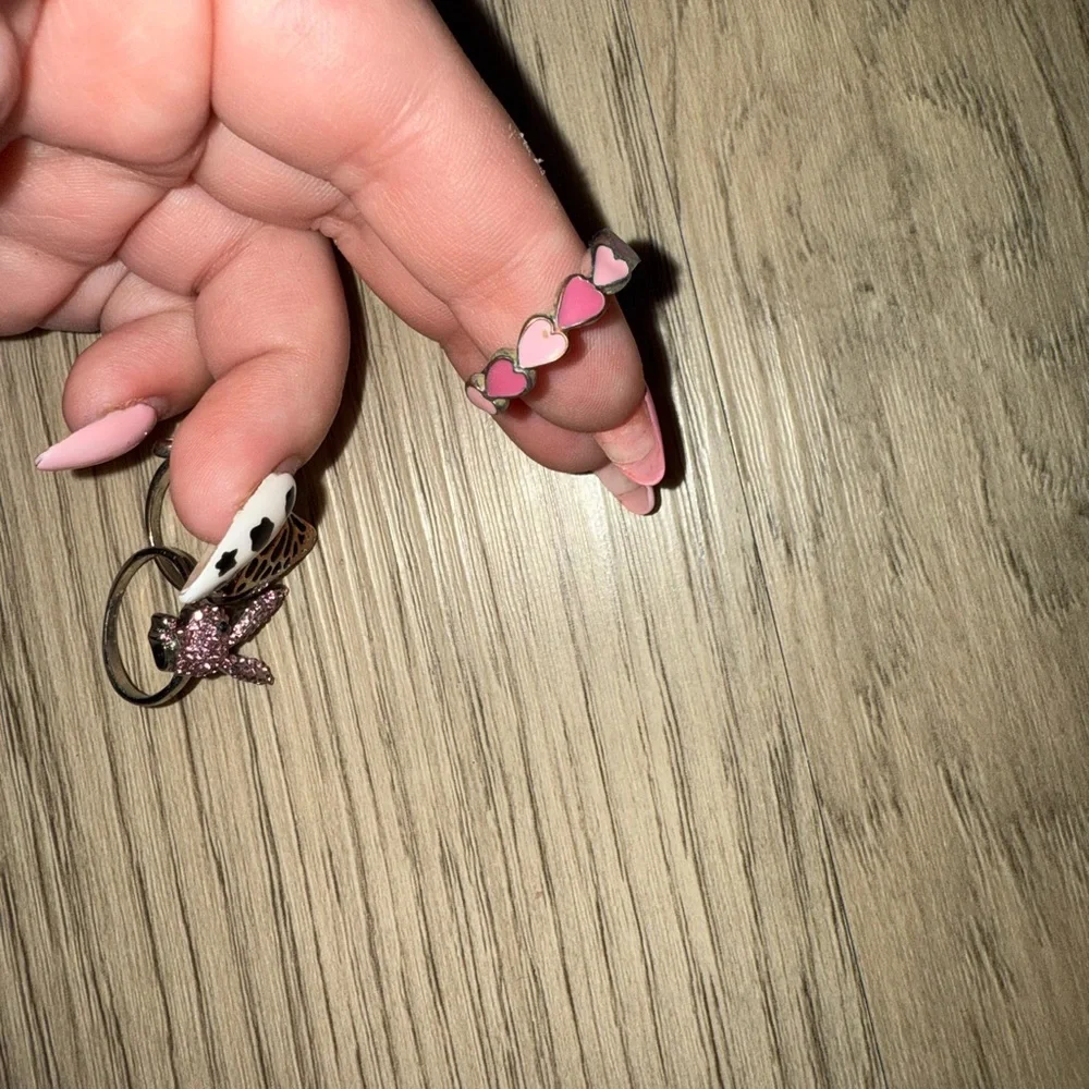 PLAYBOY Silver and Pink Women's Ring‎ Collection